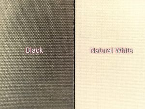 An image displaying black and natural white scaffold boards.