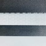 An image displaying the top surface of sandwich-structured Composite Floors, showcasing both black and white finishes, along with visible surface textures.