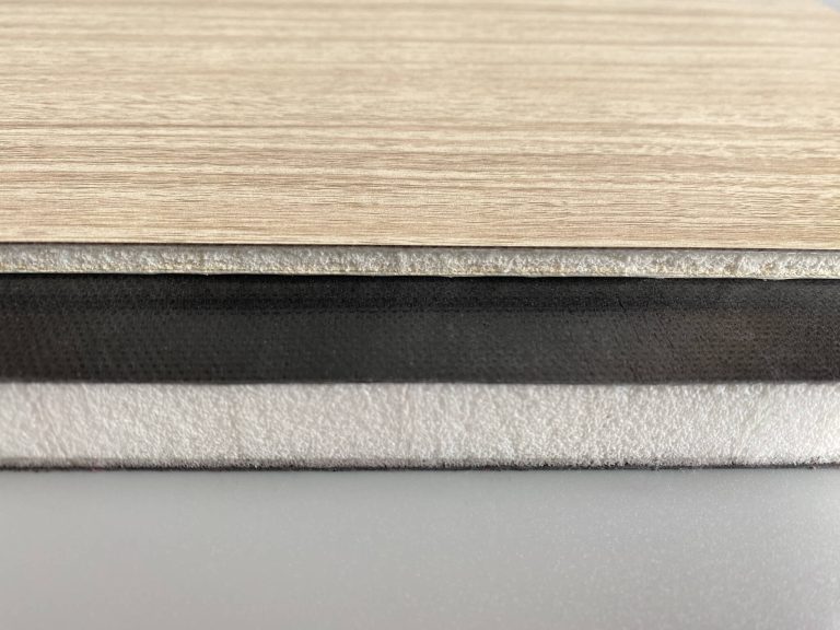 A side-view image of decorative PET Foam Panels, displaying their stylish finish and practical design.