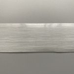 This is a display showcasing glass fiber reinforced polypropylene (PP) tape.