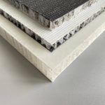 High-strength, lightweight polypropylene honeycomb panels for structural and decorative applications.