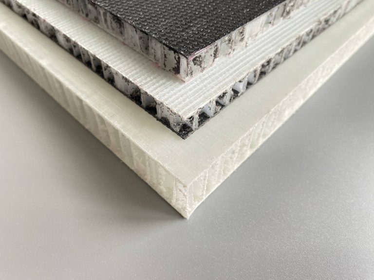 High-strength, lightweight polypropylene honeycomb panels for structural and decorative applications.