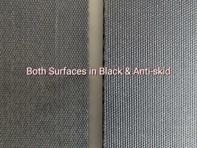 Top-down view of sandwich structure scaffold boards, displaying both the top and bottom sides made of PP material.