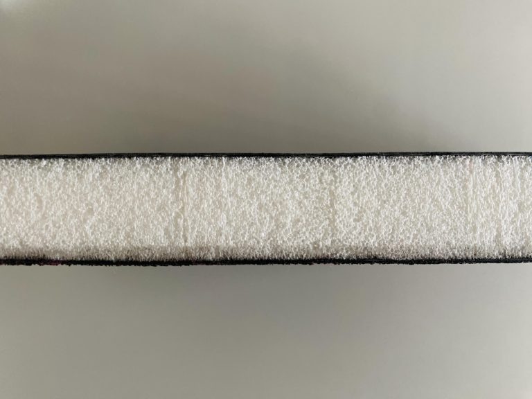 Side View of Black PET Foam Panel Core for Recreational Vehicle Roof & Side Applications